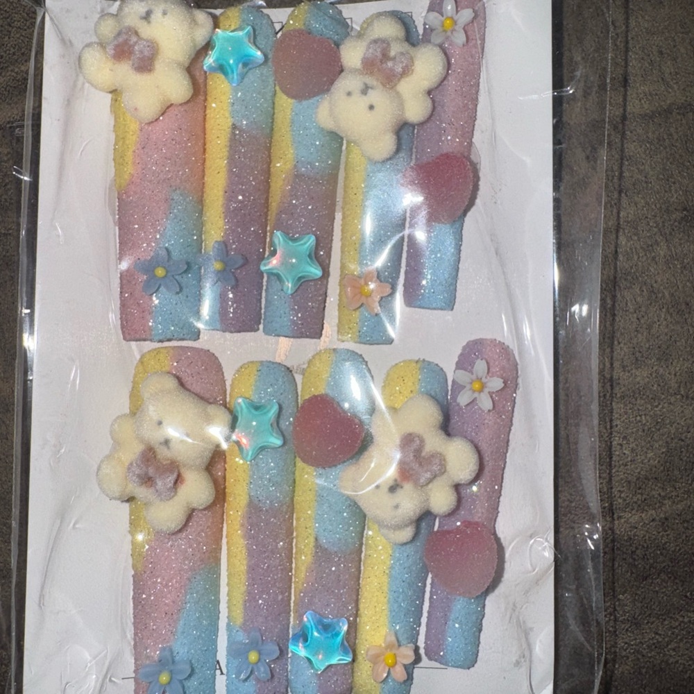 Pastel Rainbow Kids Hair Clips